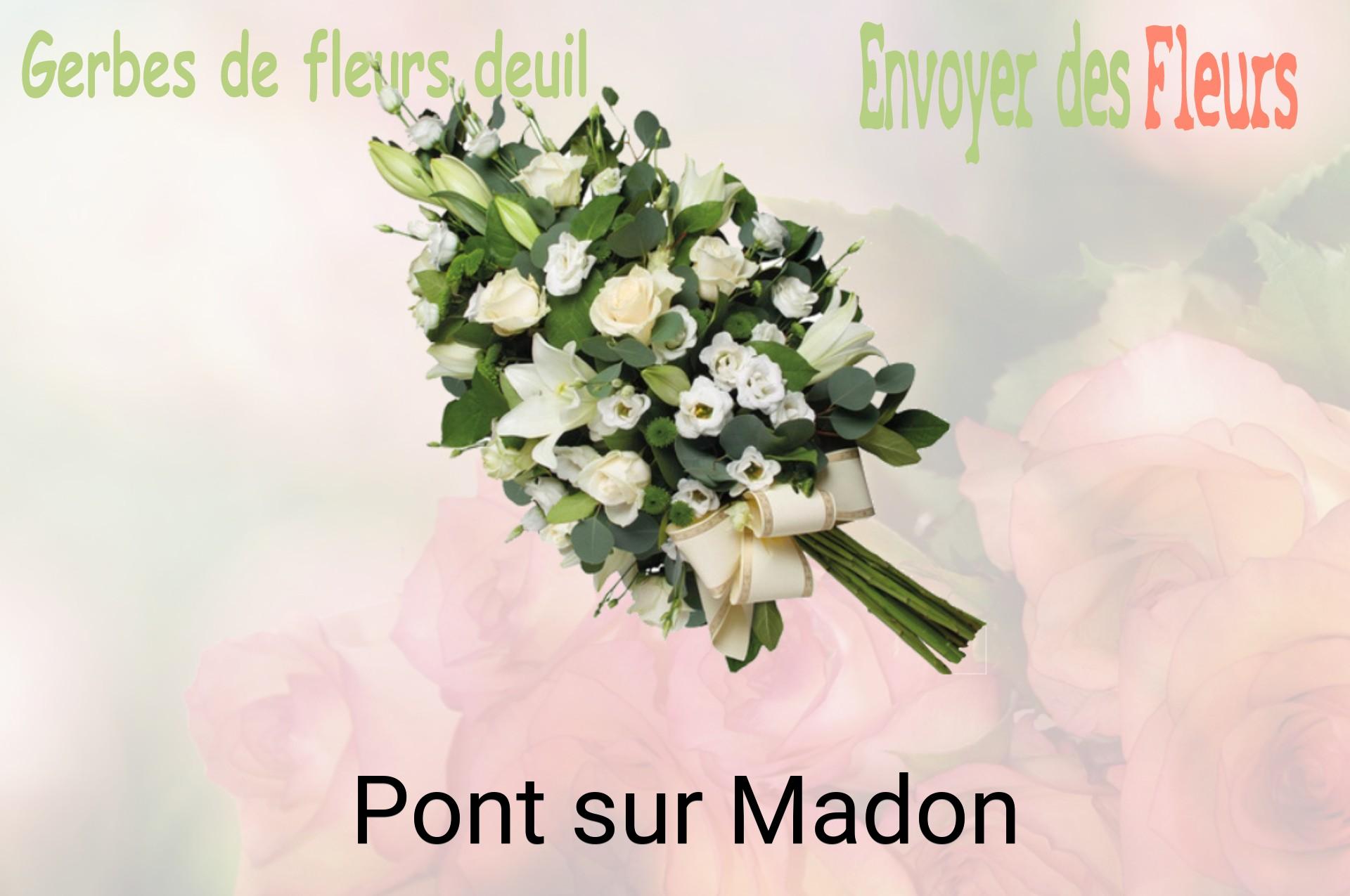 Gerbe de fleurs de deuil livrée à Pont-sur-Madon
